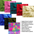 Faux Fur Fabric Squares 10x10 8-Pack DIY Shaggy Patches