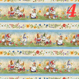 Quilting Cotton Gnome and Garden by Susan Winget