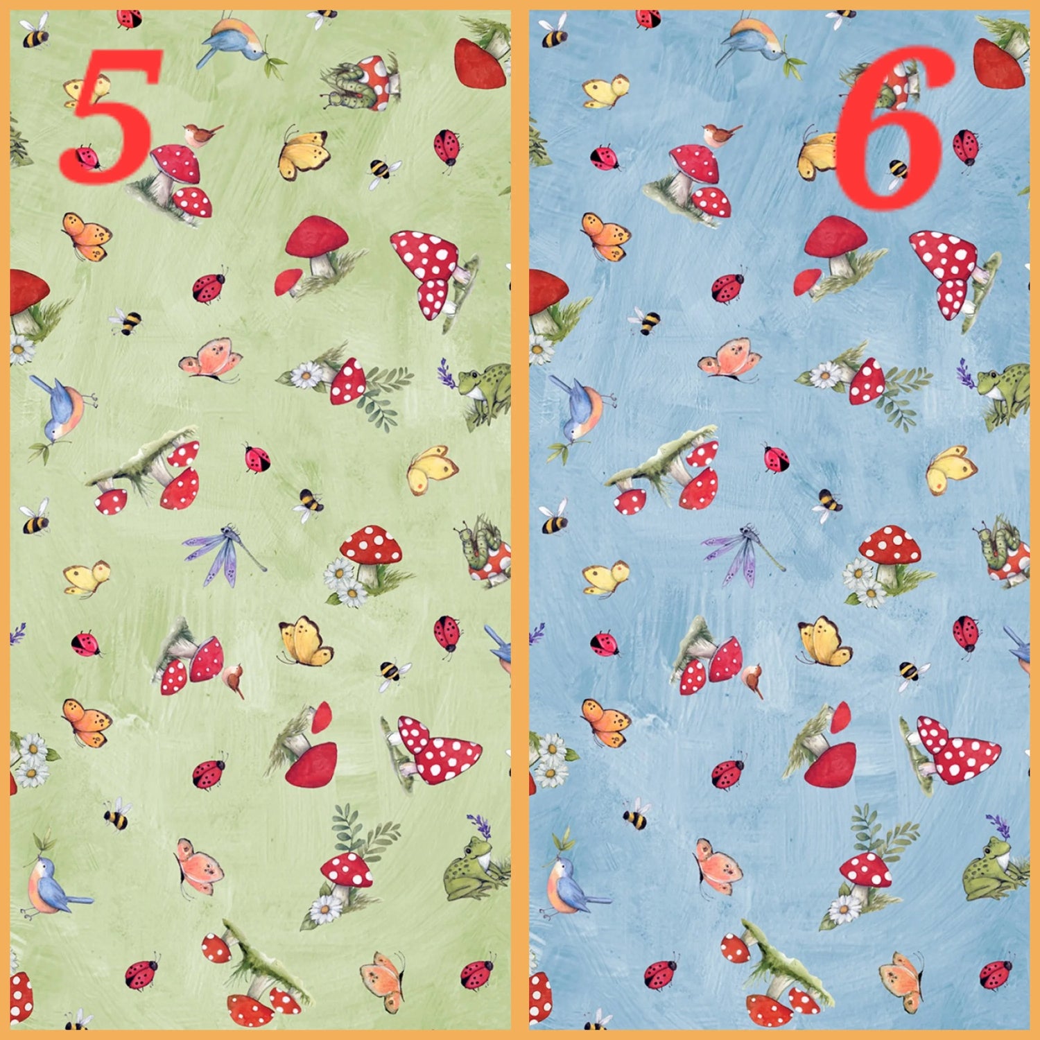 Quilting Cotton Gnome and Garden by Susan Winget
