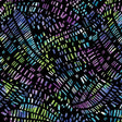 Cotton Fabric Go with the Flow Mosaic Flow Black/Multi 44/45"