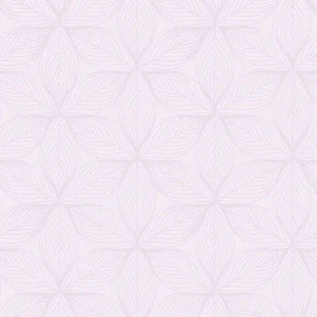 Cotton Print Go with the Flow Star Leaves Light Purple 44/45" Fabric
