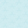 Cotton Fabric Go with the Flow Star Leaves Light Turquoise 44/45"