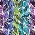 Cotton Fabric Go with the Flow White/Multi 44/45"