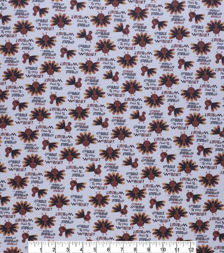 Quilting Cotton Gobble Til You Wobble Harvest