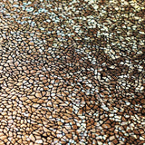 Pebbles Hologram Nylon Spandex Fabric - Assorted Colors On Black, Hologram Pebble Print, 58/60" Width (1 Yard)