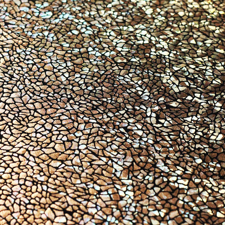 Pebbles Hologram Nylon Spandex Fabric - Assorted Colors On Black, Hologram Pebble Print, 58/60" Width (1 Yard)
