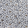 French Terry Gold Foil Stars Leopard Print