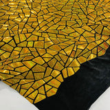 Stretch Velvet Metallic Foil Fabric