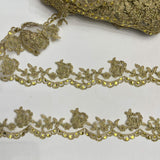 Beaded Corded Lace Trim