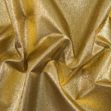 Metallic Lame Metallic Satin Lame Polyester Fabric - Gold And Silver Satin Woven, 60" Width (1 Yard)