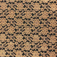 Gold Raschel Lace Polyester Fabric - Gold French Floral, 60" Width