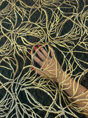 Stretch Sequin Embroidered Mesh