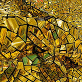 Stretch Velvet Metallic Foil Fabric