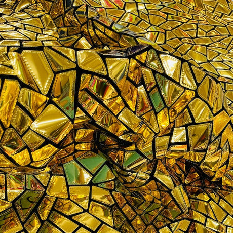 Stretch Velvet Metallic Foil Fabric