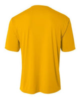 A4 NB3142 Youth Cooling Performance Crew Micro Poly Interlock Fabric - Gold, 44+ UPF, Moisture Wicking, Stain Release (1 Piece)