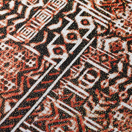 Ethnic Kat Polyester Spandex Fabric - Assorted Colors, African Tribal Print, 58/60" Width (1 Yard)