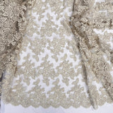 Corded Bridal Lace Embroidered Net Mesh