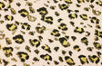 Quilting Cotton Gold Leopard on Pink