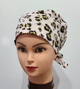 Quilting Cotton Gold Leopard on Pink