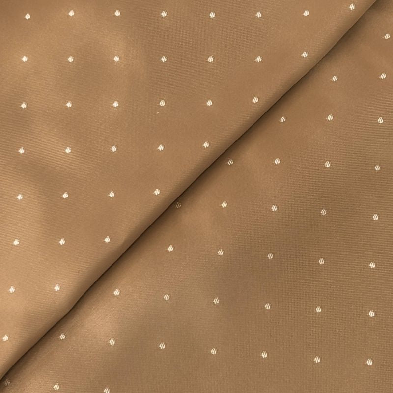 Polka Dot Lining Rayon Poly Fabric - Iridescent Polka Dot, 58" Width