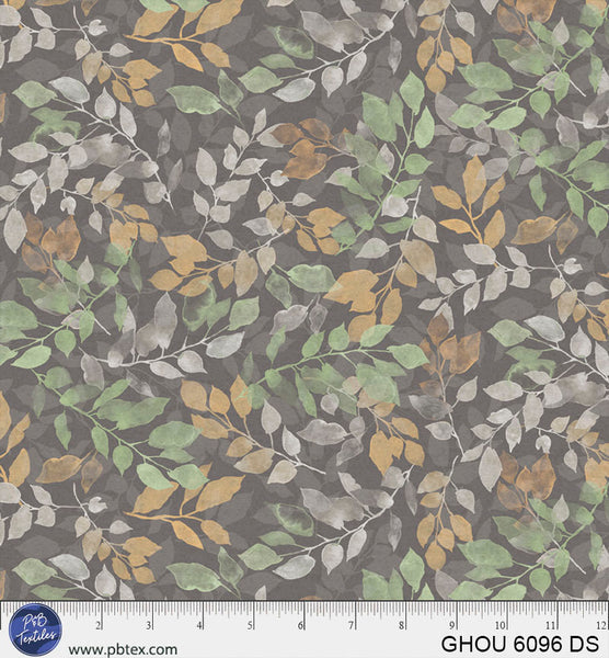 Cotton Fabric Deep Blue Allover Vines 44/45"