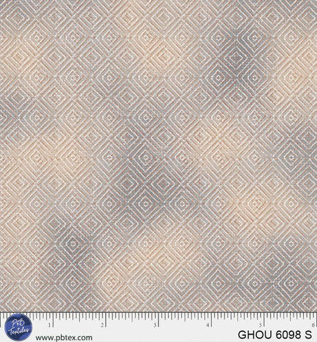 Cotton Fabric Golden Hour Sand Diamonds 44/45"
