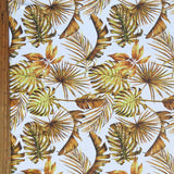 Swim Knit Poly Spandex Golden Palm Fronds