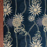 Boardshort Fabric Sunbursts and Chains on Black