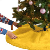 Faux Fur Christmas Tree Skirt 36 Inch