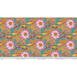 Cotton Print Goldfish Star Gold Colori Fabric 44/45"