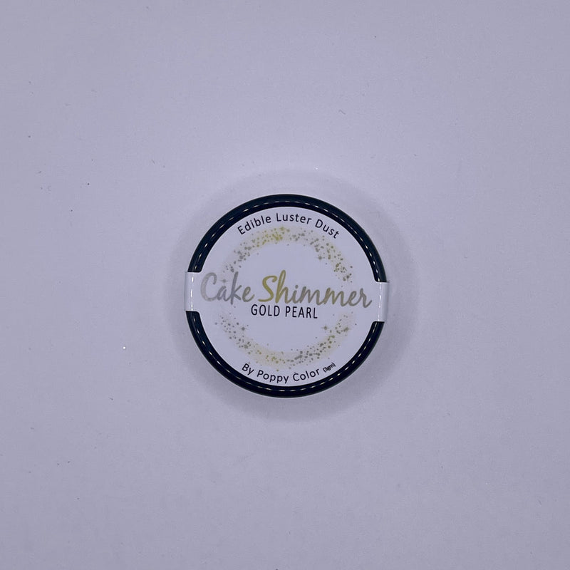 Cake Shimmer Gold Pearl by Poppy Paint – 100% Edible Luster Dust (3g) for Cake Decorating