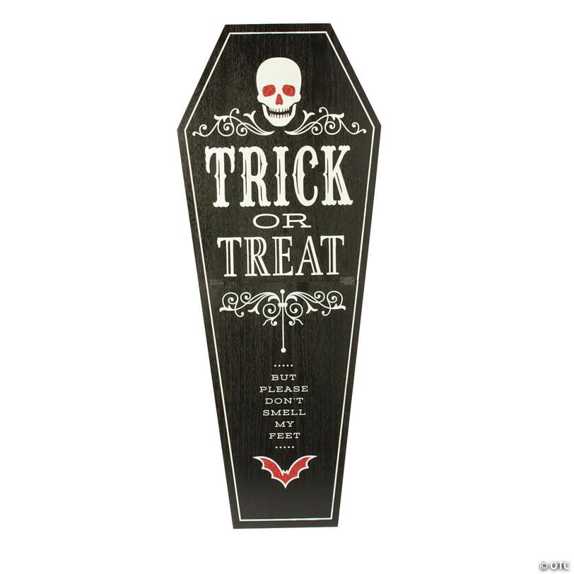 Gothic Halloween Coffin Sign