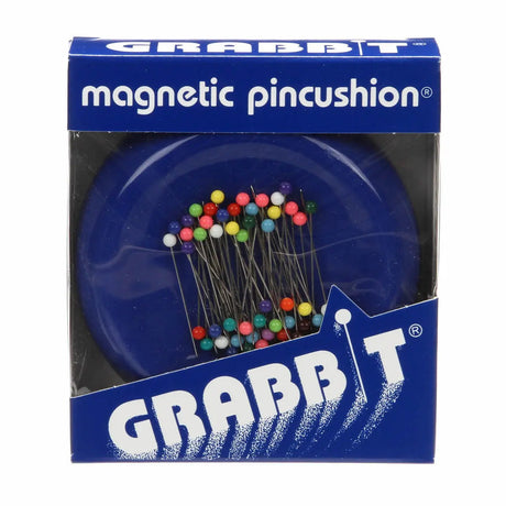 Magnetic Pincushion Blue with 50 Pins