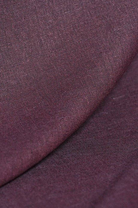 1 Yard Grape Purple Linen Silk Blend Fabric, Lightweight Woven Fabric for Apparel 54 Inches Wide