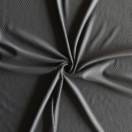 Dri-Fit Bubble Jacquard Poly Spandex Mesh Fabric - Graphite