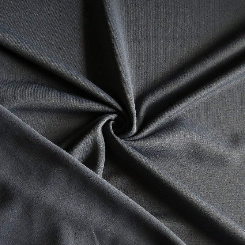 Polartec Micro Velour Fleece Knit Fabric - Graphite