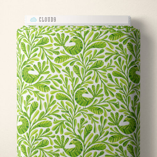 Cotton Print Birds and Branches Fabric by the Yard
