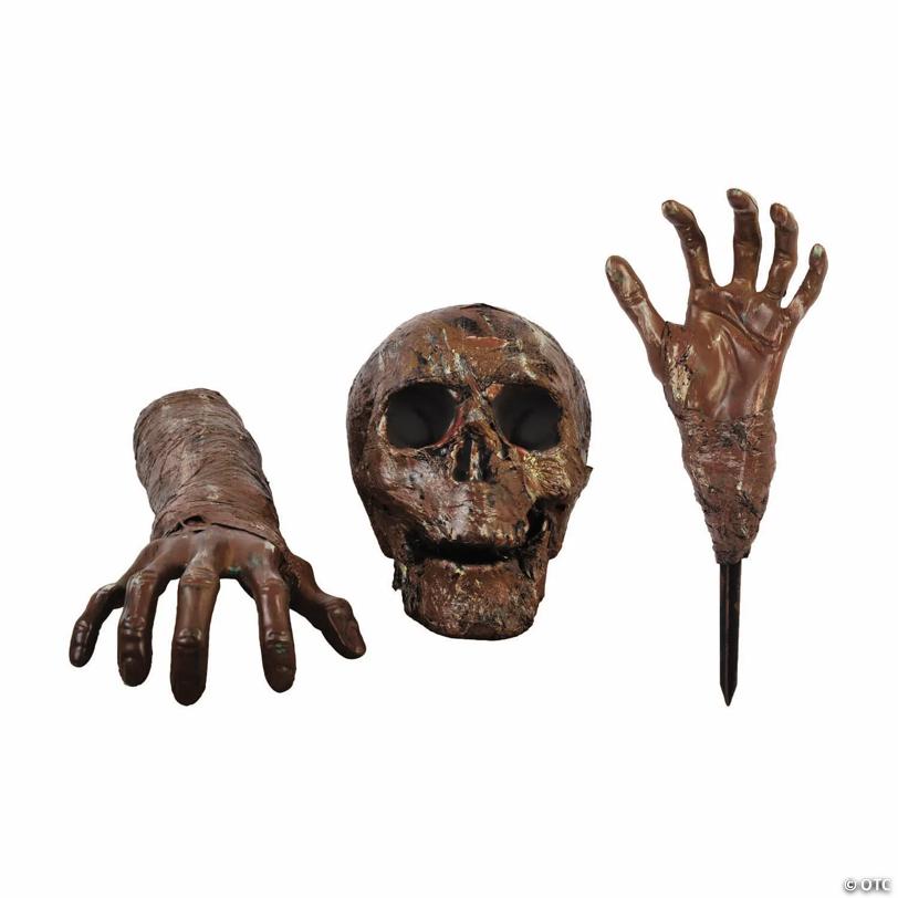 Grave Breaker® Decayed Bones Skull & Skeleton Arms Halloween Decoration