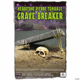Grave Breaker® Headstone with Skull & Skeleton Arms Outdoor Halloween Decoration