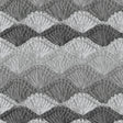 Cotton Wideback Fabric Gray Crochet Charcoal Shell Stitch