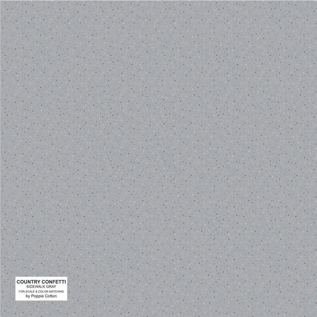 Cotton Fabric Gray Sidewalk 44/45" Width
