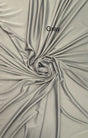 Stretch Lining Polyester Fabric - Gray, Matte Soft, 60" Width (1 Yard)