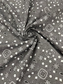 Poly Cotton Bandanna Print Fabric - Bandanna Print, 58/59" Width (1 Yard)