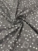 Poly Cotton Bandanna Print Fabric - Bandanna Print, 58/59" Width (1 Yard)