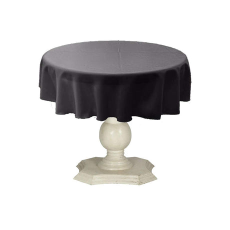 Tablecloth Dull Bridal Satin Fabric - Solid Color, 58" Round (1 Piece)