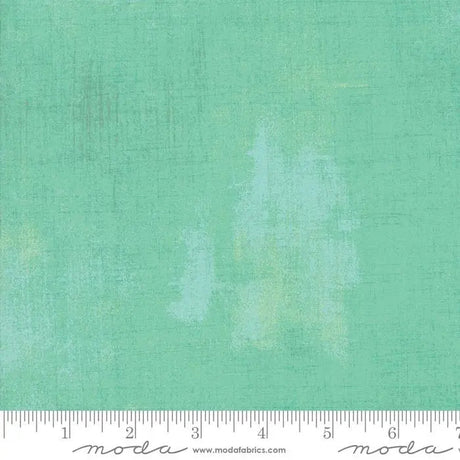 Cotton Fabric Green Aqua Grunge Basics 44/45"