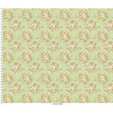 Cotton Bouquet Print Fabric 44/45" Green