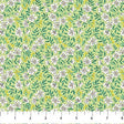 Cotton Fabric Green Blossoms Pocket Posies 44/45" Wide