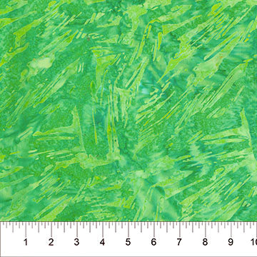Cotton Fabric Green Brushstroke Celebration 44/45"