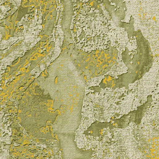 Cotton Print Green Dried Clay Sage Fabric 44/45